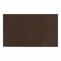 AmazonBasics Molded Carpet Recycled Rubber Commercial Scraper Entrance Mat Diamond Pattern 4X6 Walnut