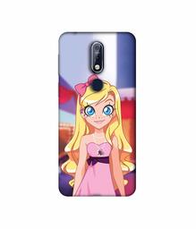 Amazon Brand - Solimo Designer Small Princess Vector 3D Printed Hard Back Case Mobile Cover for Nokia 7.1