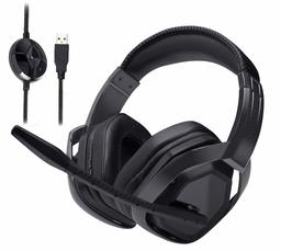 Amazon Basic Gaming Headset with Mic for Professional PC USB Connection, MW-PCPH-001-Black, blk