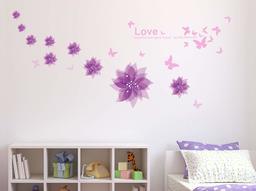 Amazon Brand - Solimo Wall Sticker for Living Room (Love Soar, Ideal Size on Wall - 150 cm x 72 cm)