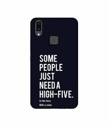 Amazon Brand - Solimo Designer High-Five 3D Printed Hard Back Case Mobile Cover for Vivo V9 / V9 Pro