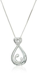 Women's Sterling Silver Open Teardrop Cz