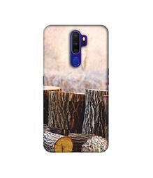 Amazon Brand - Solimo Designer Wood logs 3D Printed Hard Back Case Mobile Cover for Oppo A9 (2020)