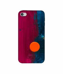 Amazon Brand - Solimo Designer Pink and Blue Brush Texture 3D Printed Hard Back Case Mobile Cover for Apple iPhone 4 / 4S