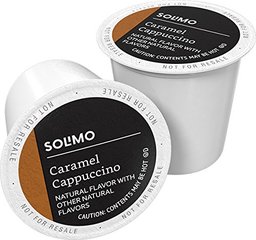 Solimo Cappuccino Single Serve Cups, Caramel, 24ct