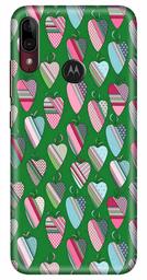 Amazon Brand - Solimo Designer Heart Pattern Design 3D Printed Hard Back Case Mobile Cover for Motorola Moto E6s / Motorola Moto E6 Plus