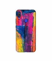 Amazon Brand - Solimo Designer Color Mash On Canvas 3D Printed Hard Back Case Mobile Cover for Xiaomi Redmi Note 7 Pro