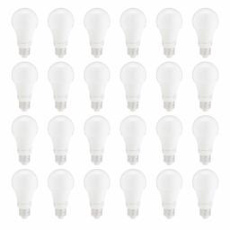 AmazonBasics – Bombilla LED equivalente a no regulable, 10.000 horas de vida útil, A19 (enchapada)