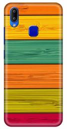 Amazon Brand - Solimo Designer Colorful Wooden Pattern 3D Printed Hard Back Case Mobile Cover for Vivo Y93