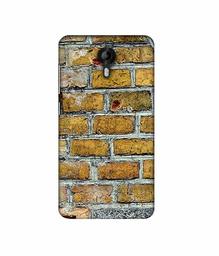 Amazon Brand - Solimo Designer Yellowesh Brick Texture 3D Printed Hard Back Case Mobile Cover for Micromax Canvas Nitro 4G E455