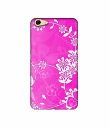 Amazon Brand - Solimo Designer Flower Pattern 3D Printed Hard Back Case Mobile Cover for Oppo F3