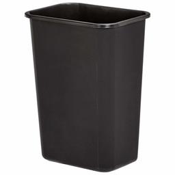 AmazonBasics 10 Gallon Commercial Waste Basket, Black, 4-Pack (Renewed)