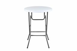 Phoenix Home Granite Round Plastic Bar Height Folding Table, 32