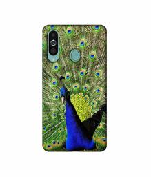 Amazon Brand - Solimo Designer Peacock 3D Printed Hard Back Case Mobile Cover for Samsung Galaxy M40