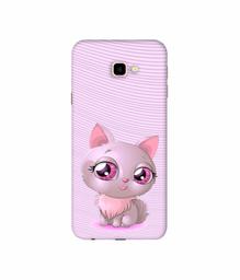 Amazon Brand - Solimo Designer Cute Pink Cat 3D Printed Hard Back Case Mobile Cover for Samsung Galaxy J4 Plus