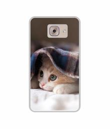 Amazon Brand - Solimo Designer Sleepy Kitten UV Printed Soft Back Case Mobile Cover for Samsung Galaxy J7 Max