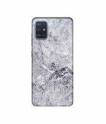 Amazon Brand - Solimo Designer Grayish Marble 3D Printed Hard Back Case Mobile Cover for Samsung Galaxy A51