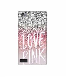 Amazon Brand - Solimo Designer Love Pink 3D Printed Hard Back Case Mobile Cover for Oppo Neo 7