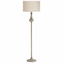 Amazon Brand – Stone & Beam Vintage Floor Lamp with Linen Burlap Shade, 60.5