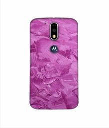 Amazon Brand - Solimo Designer Pink Paint 3D Printed Hard Back Case Mobile Cover for Motorola Moto G4 Plus (with Logo Cut)