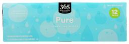 365 Everyday Value, Water Sparkling Plain, 12 Pack, 12 Fl Oz