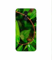 Amazon Brand - Solimo Designer Leaf Photography 3D Printed Hard Back Case Mobile Cover for LG Q7