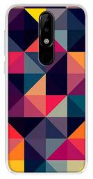 Amazon Brand - Solimo Designer Multicolor Dice Pattern Printed Soft Back Case Mobile Cover for Nokia 5.1 Plus