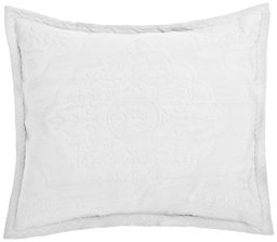 Pinzon Elizabeth Matelasse European Sham, White