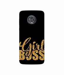 Amazon Brand - Solimo Designer Sparkle Girl Boss 3D Printed Hard Back Case Mobile Cover for Motorola Moto G6