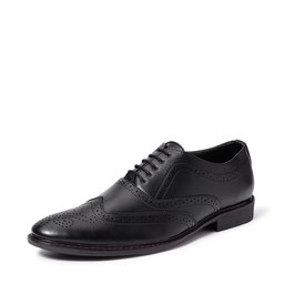 Amazon Brand - Symbol Men's Black Synthetic Formal Shoes - 10 UK (AZ-KY-87A)