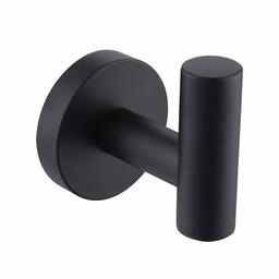 Umi. Essentials Bathroom Towel Hook Robe Hook Shower Kitchen Wall Hanging Hooks Wall Mount SUS 304 Stainless Steel Matt Black, A2164DG-BK