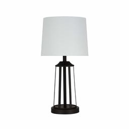 Amazon Brand – Ravenna Home Metal Table Lamp with LED Light Bulb, 20