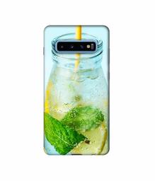 Amazon Brand - Solimo Designer Lemon Juice 3D Printed Hard Back Case Mobile Cover for Samsung Galaxy S10 Plus