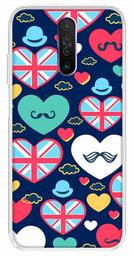 Amazon Brand - Solimo Designer Multicolor Cute Love Blue Design Printed Soft Back Case Mobile Cover for Poco X2 / Xiaomi Redmi K30