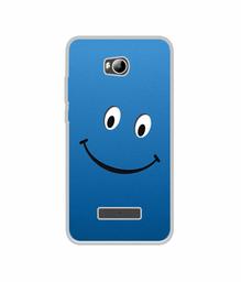 Amazon Brand - Solimo Designer Happy UV Printed Soft Back Case Mobile Cover for Micromax Canvas Spark 3 Q385