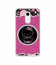Amazon Brand - Solimo Designer Kitty with Glitter UV Printed Soft Back Case Mobile Cover for Spice V801