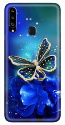 Amazon Brand - Solimo Designer Butterfly Design 3D Printed Hard Back Case Mobile Cover for Samsung Galaxy A20s