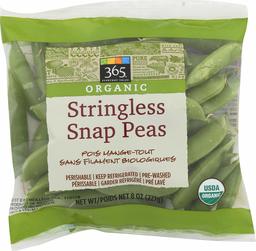 365 Everyday Value, Organic Stringless Snap Peas, 8 oz