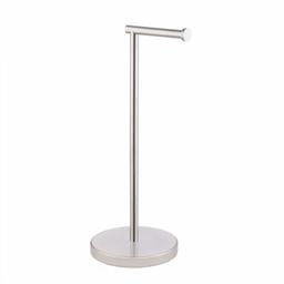 Umi. BPH283S1-2 Toilet Roll Holder Freestanding 304 Stainless Steel Rustproof Pedestal Toilet Roll Holder Floor Stand Storage Modern Brushed Finish Rustproof