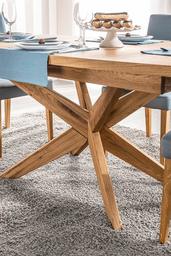 Amazon Brand - Alkove Olney Solid Wood Extendable Table, 160/210 x 77 x 95 cm, Oak with Natural Veneer