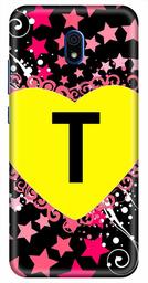 Amazon Brand - Solimo Designer Heart Pattern Alphabet-T 3D Printed Hard Back Case Mobile Cover for Xiaomi Redmi 8A