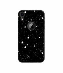 Amazon Brand - Solimo Designer Stars 3D Printed Hard Back Case Mobile Cover for Apple iPhone XR (Logo Cut)