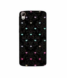 Amazon Brand - Solimo Designer Heart Texture 3D Printed Hard Back Case Mobile Cover for HTC Desire 828 Dual