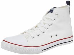 Amazon Brand - Symbol Men's White Cotton Sneakers-11 (AZ-SH-10A)