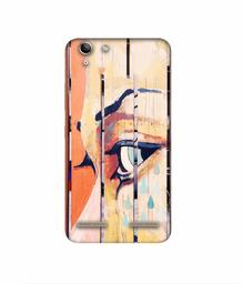 Amazon Brand - Solimo Designer Potrat On Wood 3D Printed Hard Back Case Mobile Cover for Lenovo Vibe K5 Plus