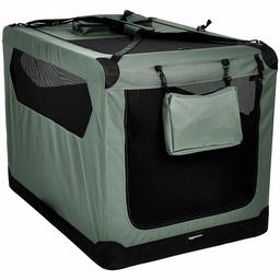 AmazonBasics - Trasportino morbido pieghevole per animali domestici, alta qualità, 1 m, Grigio