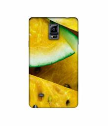 Amazon Brand - Solimo Designer Yellow Watermelon 3D Printed Hard Back Case Mobile Cover for Samsung Galaxy Note 4