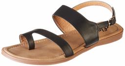 Flavia Women's Black Fashion Sandals-6 UK (38 EU) (7 US) (FL/209/BLK)