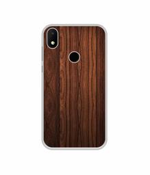 Amazon Brand - Solimo Designer Wooden Texture UV Printed Soft Back Case Mobile Cover for Micromax Canvas 2 Plus (2018)