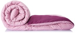 Amazon Brand - Solimo Microfibre Reversible Comforter, Double (Mellow Mauve & Royal Violet, 200 GSM)